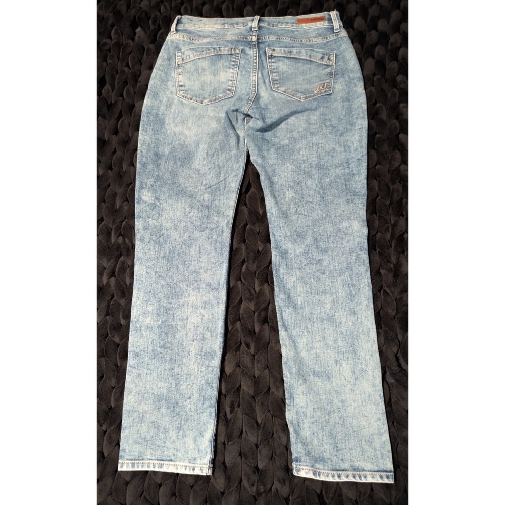 Womens Express Jeans Mia Mid Rise Skinny Jeans Acid Wash Size 8 Slim - Picture 2 of 9